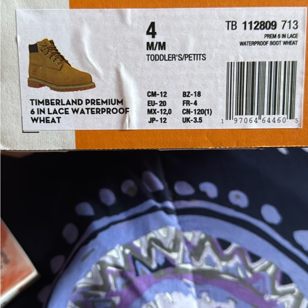 Brand new never worn baby timb